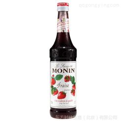 法国莫林Monin草莓风味糖浆7 00ml原装 调酒咖啡烘培专用