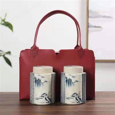 景德镇陶瓷茶叶罐颜色釉密封罐普洱铁观音储茶罐