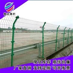 尊迈绿色双边丝护栏高速公路低碳钢丝防护边框围栏铁丝隔离护栏网