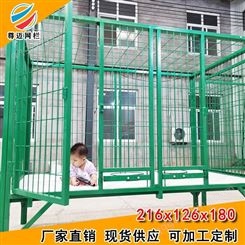 西安尊迈狗笼子厂家 生产供应狗场大型笼子 钢筋狗笼现货 猛犬笼低价批发