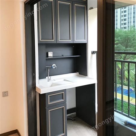 百和美欧式全铝阳台柜洗衣柜 全铝浴室柜 全铝门板家居板材加工定制