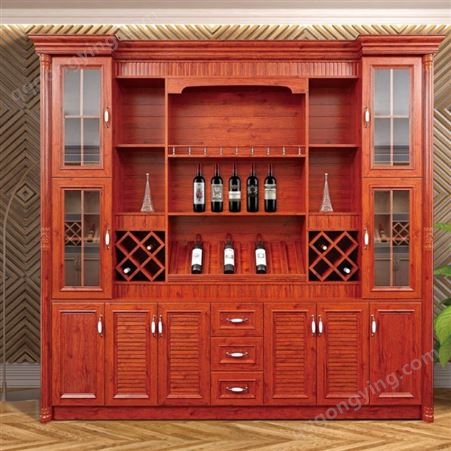 百和美大型玄关红酒柜子收藏架 铝合金室内隔板酒柜 定制