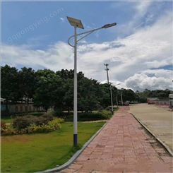 6米8米太阳能路灯定制 自弯臂热镀锌路灯杆厂家供应  欢迎来电