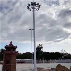 LED球场灯高杆灯15米25米中杆投光灯广场升降系统路灯杆生产厂家