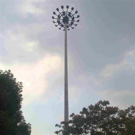 高杆灯厂家广场球场灯25米自动升降式中杆灯满天星形LED高杆路灯