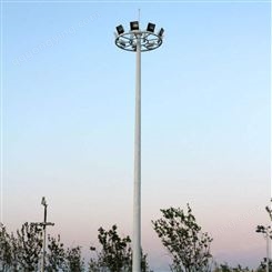 高杆灯供应厂家 15米广场蓝球场升降12个LED灯具2000W高杆灯