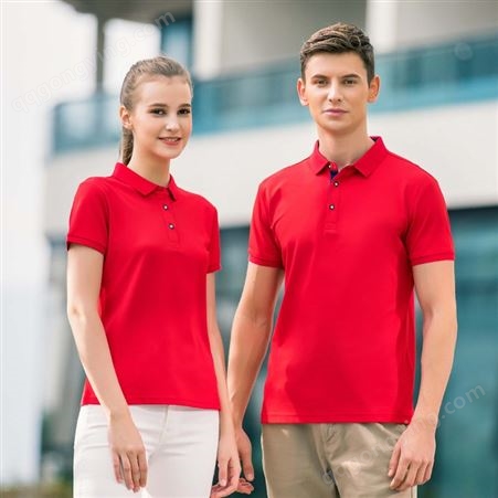 2021夏季新款男女冰丝短袖T恤 POLO衫定制 翻领工作服定做可印字