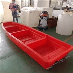 淮南 加厚3米-4米塑料小船厂家 双层渔船 农家乐钓鱼船一件代发