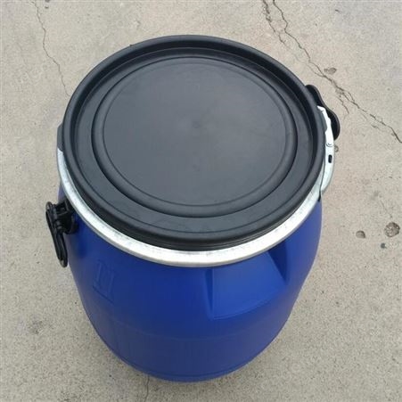 60升铁箍塑料桶 60kg法兰密封塑料桶尺寸 庆诺塑业
