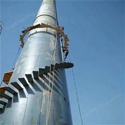 塔架式不锈钢烟筒 直立式玻璃钢烟囱   昌盛亦兴 耐腐蚀高