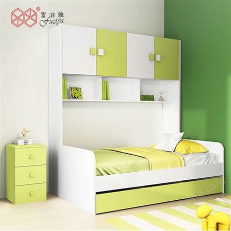 富滋雅储物床现代单层床铺儿童成人板式床可定制