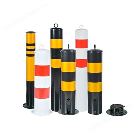 道路弹力柱 防撞防护柱 钢管警示柱 立柱 固定路桩 分道隔离桩 交通设施