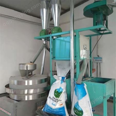 面粉石磨机 全自动电动磨面粉机 现林 家用五谷杂粮石磨机 
