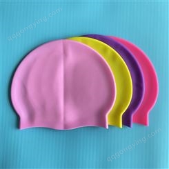高拉力硅胶泳帽防水护耳男女成人游泳用品帽子可印刷LOGO