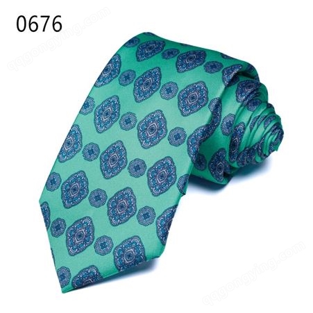 TONIVANI-40商务领带 印花男士定制数码领带 涤沦丝时尚领带