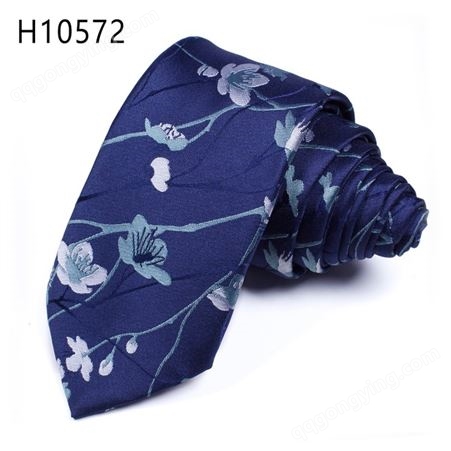 TONIVANI-14涤丝花领带 多款碎花定制男士领带 休闲绅士男领带