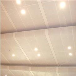 室内大堂造型冲孔铝单板吊顶 快速设计 免费寄样 润盈