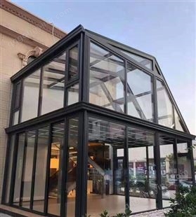 万亚欧式凉亭阳光房定制断桥铝门窗铝合金封葡萄架钢化玻璃房设计