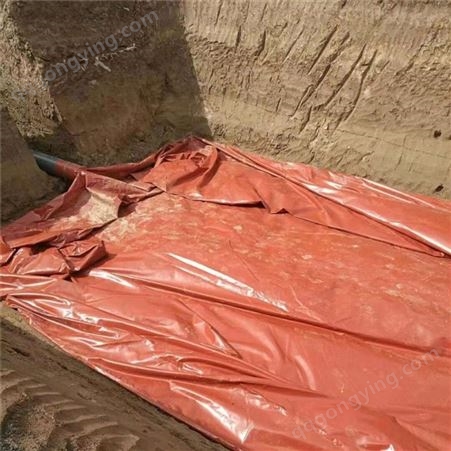 邹城养猪场红泥软体袋 红膜储气袋 覆膜沼气袋