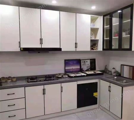 铝合金厨房简易橱柜 租房用灶台组装经济型 家用多功能水槽碗柜定制