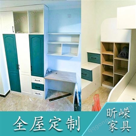 新中式简约卧室橱柜 卧室衣柜全屋定制 多功能房间设计