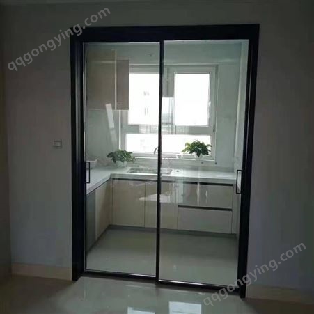 钛镁合金玻璃移门款式 家美莱厨房推拉门尺寸