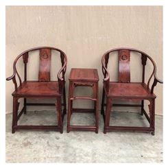 缅甸花梨的功效与作用 缅甸花梨黑红料圈椅 圈椅