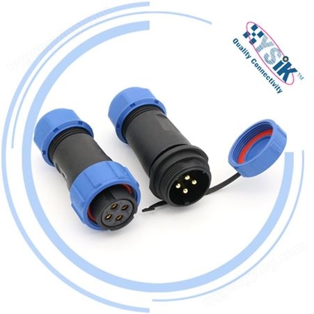 SP21接插件SP2110/S4 SP2111/P4 4芯 公母对接插件塑料防水连接器