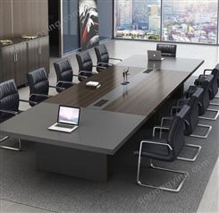嘉诣家具办公家具会议桌长桌简约现代大型板式培训桌长方形长条桌办公桌椅JY-WQ-447