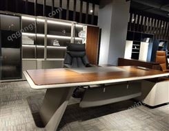 办公家具 老板桌 简约现代油漆大班台 商务总裁桌椅组合 新款定制家具JY-PZ-055