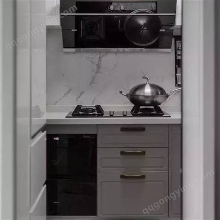 新枫格整体厨房柜子定做橱柜现代轻奢厨柜定制