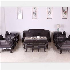 传承古典风格大红酸枝紫光檀明式沙发 餐桌椅同款同价