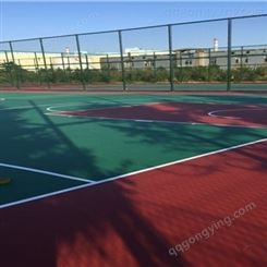 塑胶篮球场施工 球场跑道材料 永兴 室外网球场地面材料 现货供应
