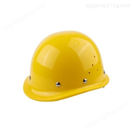 华坚工臣牌玻璃钢钢钉YTQ防砸透气建筑工地安全帽厂家头盔批发