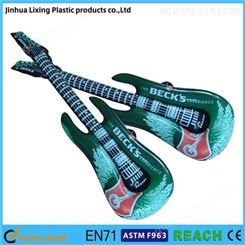 PVC充气玩具 吉他 舞台道具吉它 仿真乐器(图)